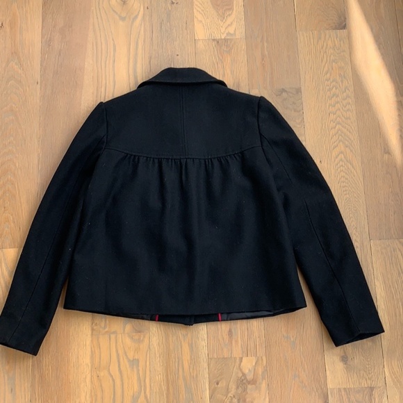 Banana Republic Short Black Wool Coat. - Picture 5 of 5